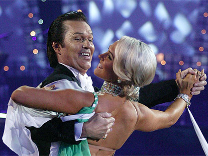 John Rowles e Krystal Stuart nello show "Dancing with the stars", 2009